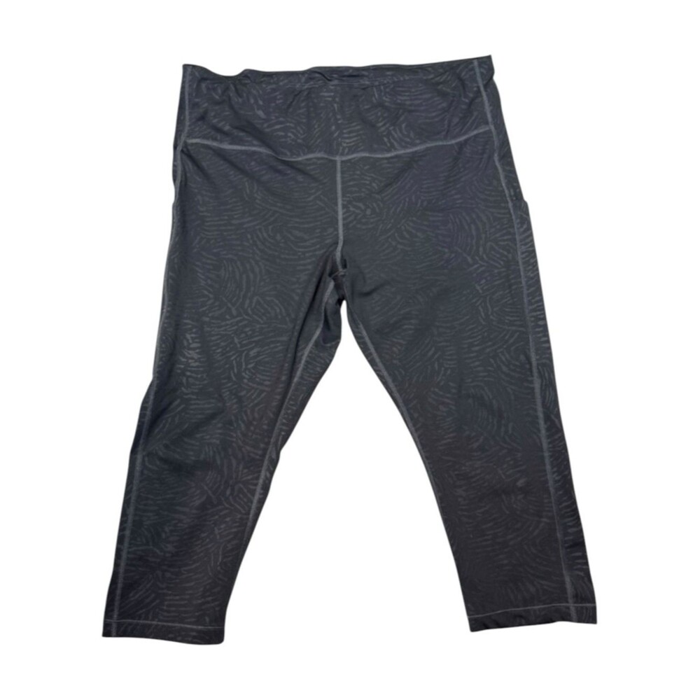 Athleta Ultimate Stash Pocket Embossed Capri High-Rise Leggings Size XL